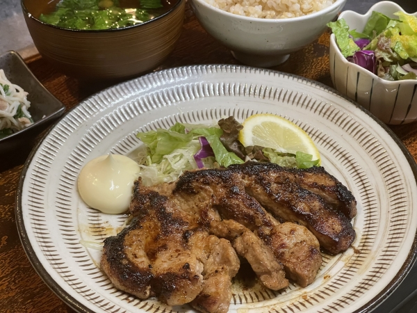 豚肩ロースの味噌漬けトンテキ定食